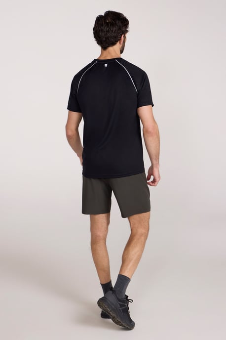 'Endurance' Men's T-Shirt Breathable Quick Dry UPF50 Sun Protection Tee Black - Image 4