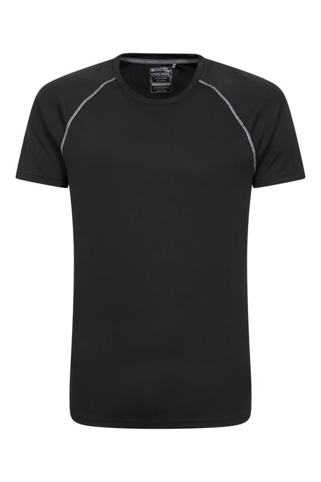 'Endurance' Men's T-Shirt Breathable Quick Dry UPF50 Sun Protection Tee Black - Image 5