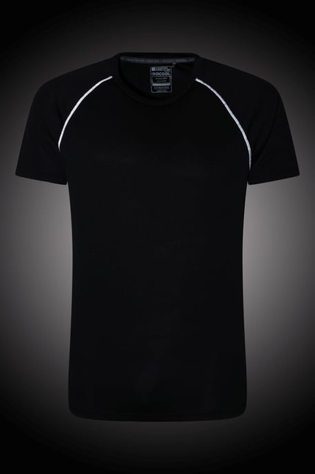 'Endurance' Men's T-Shirt Breathable Quick Dry UPF50 Sun Protection Tee Black - Image 6