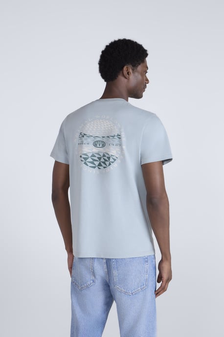 'Jacob' Men's Cotton T-Shirt Comfy Beach Summer Casual Tee Teal - Image 2