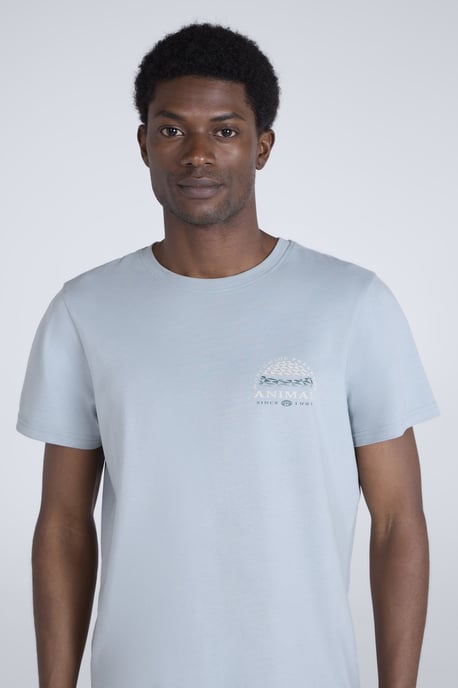 'Jacob' Men's Cotton T-Shirt Comfy Beach Summer Casual Tee Teal - Image 3