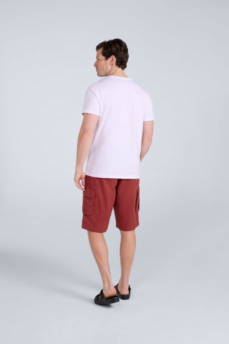 'Jacob' Men's Cotton T-Shirt Comfy Beach Summer Casual Tee White - Image 5