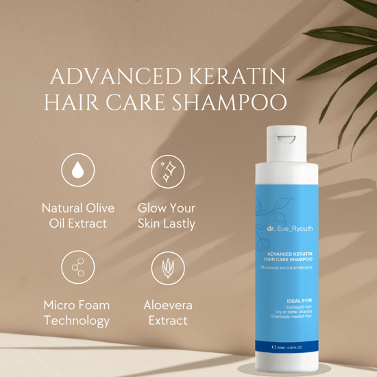 Advanced Keratin Hair Care Shampoo 100ml - Image 2