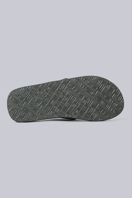 'Swish' Women's Flip Flops with Soft Padded Upper Straps Slip-on Beach Sandals Forest Green - Image 4