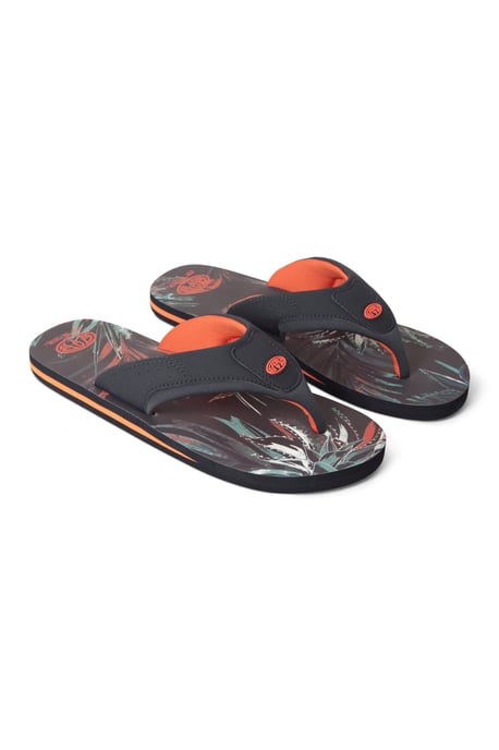 'Jekyl' Men's Flip Flops with Soft Padded Upper straps Slip-on Beach Sandals Outdoors Orange - Image 6