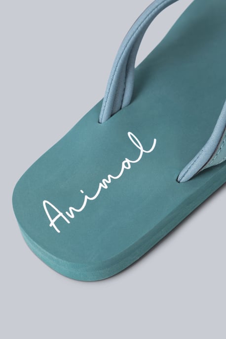 'Swish' Women's Flip Flops with Soft Padded Upper Straps Comfy Slip-on Beach Sandals Pale Green - Image 5