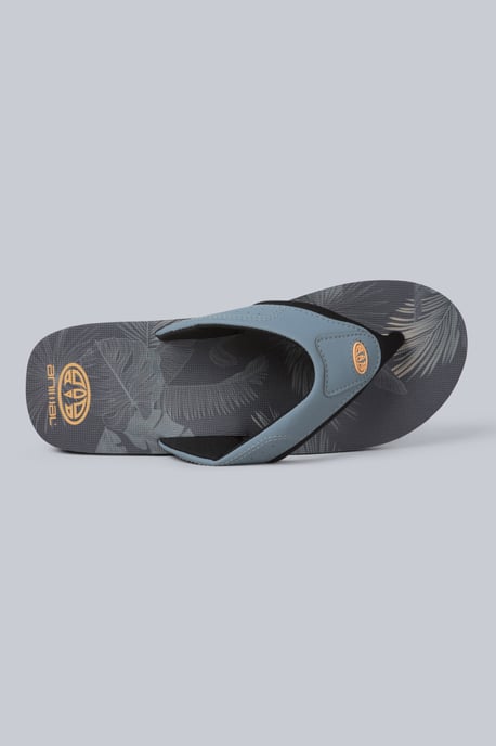 'Jekyl' Men's Flip Flops with Soft Padded Upper straps Slip-on Beach Sandals Outdoors Forest Green - Image 2