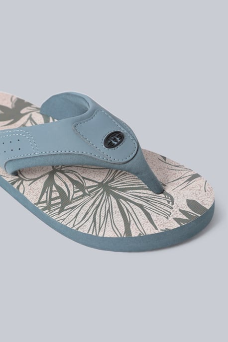 'Jekyl' Men's Flip Flops with Soft Padded Upper straps Slip-on Beach Sandals Outdoors Pale Green - Image 4