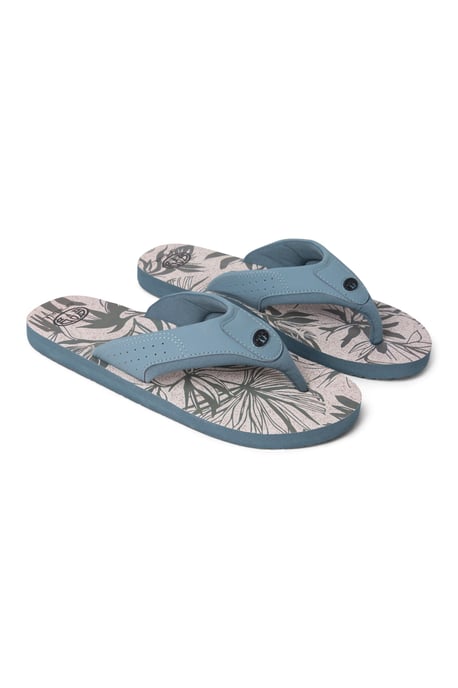 'Jekyl' Men's Flip Flops with Soft Padded Upper straps Slip-on Beach Sandals Outdoors Pale Green - Image 6
