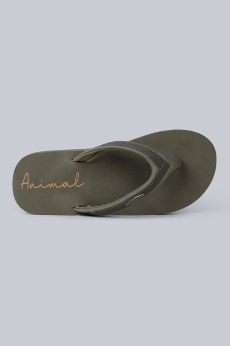 'Swish' Women's Flip Flops with Soft Padded Upper Straps Comfy Slip-on Beach Sandals Forest Green - Image 2