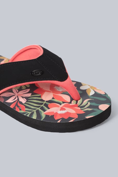 'Swish' Women's Flip Flops with Soft Padded Upper Straps Slip-on Beach Sandals Orange - Image 4