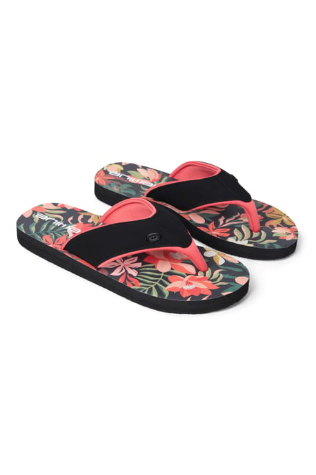 'Swish' Women's Flip Flops with Soft Padded Upper Straps Slip-on Beach Sandals Orange - Image 6