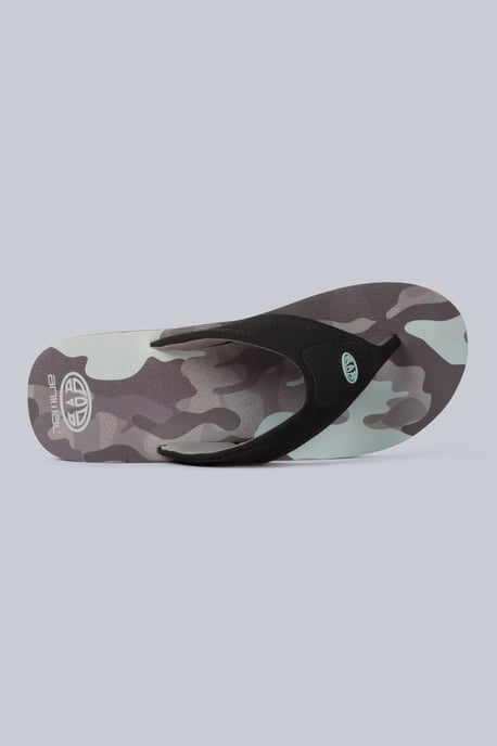 'Jekyl' Men's Flip Flops with Soft Padded Upper straps Slip-on Beach Sandals Outdoors Grey - Image 2