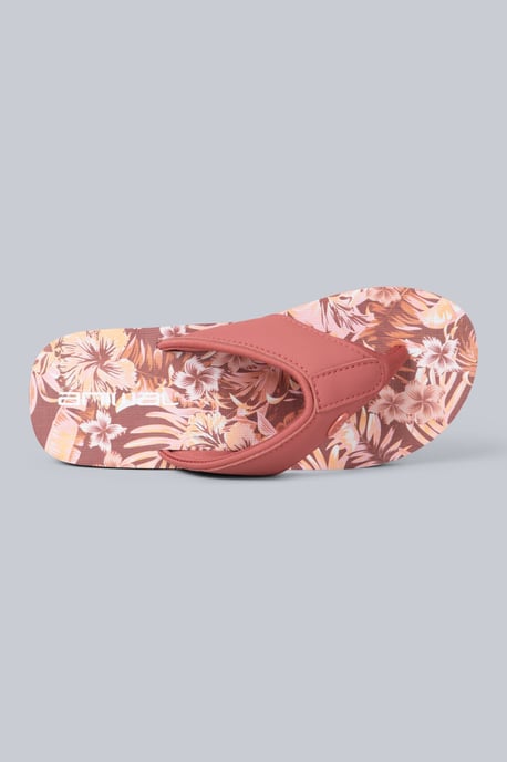 'Swish' Women's Flip Flops with Soft Padded Upper Straps Slip-on Beach Sandals Tan - Image 3