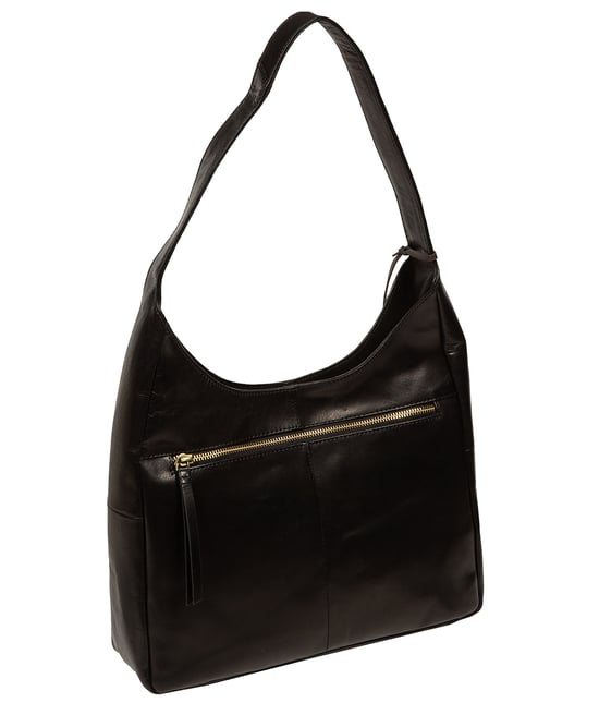 'Giada' Black Leather Tote Bag - Image 2