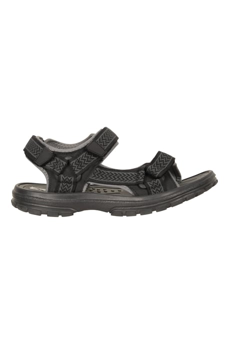'Crete' Men's Sandals Cushioned Footbed Open Toe Comfy Summer Holiday Shoes Grey - Image 4