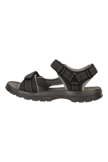 'Crete' Men's Sandals Cushioned Footbed Open Toe Comfy Summer Holiday Shoes Grey - Image 6