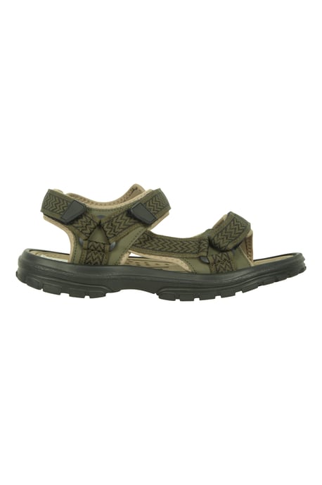 'Crete' Men's Sandals Cushioned Footbed Open Toe Comfy Summer Holiday Shoes Khaki - Image 2