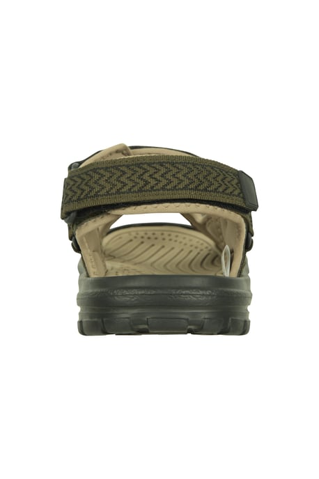 'Crete' Men's Sandals Cushioned Footbed Open Toe Comfy Summer Holiday Shoes Khaki - Image 3