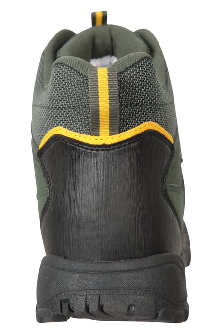 'Adventurer' Men's IsoDry Boots Cushioned Footbed Breathable Waterproof Hiking Shoes Green - Image 4
