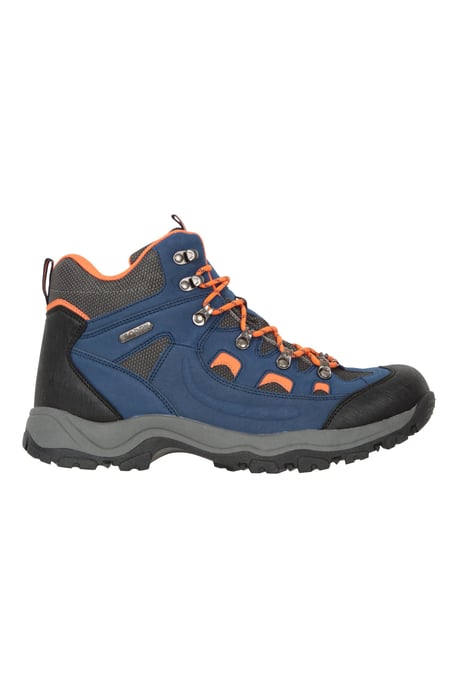 'Adventurer' Men's IsoDry Boots Cushioned Footbed Breathable Waterproof Hiking Shoes Medium Blue - Image 2