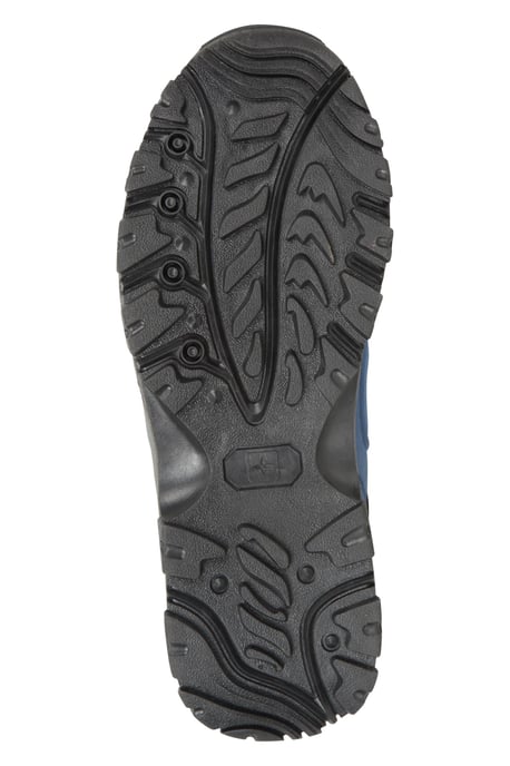 'Adventurer' Men's IsoDry Boots Cushioned Footbed Breathable Waterproof Hiking Shoes Medium Blue - Image 3