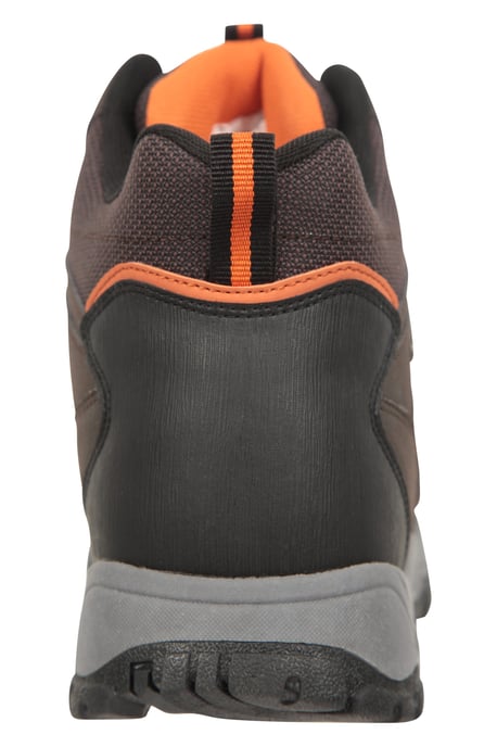 'Adventurer' Men's IsoDry Boots Cushioned Footbed Breathable Waterproof Hiking Shoes Brown - Image 5