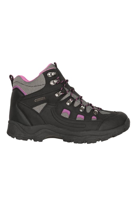 'Adventurer' Women's Waterproof Rain Boots Cushioned Footbed Mesh Lining Trail Trekking Wellies Black - Image 3