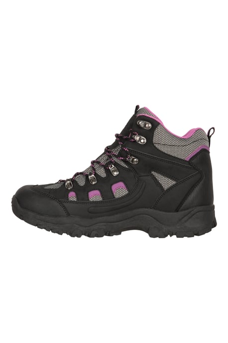 'Adventurer' Women's Waterproof Rain Boots Cushioned Footbed Mesh Lining Trail Trekking Wellies Black - Image 5