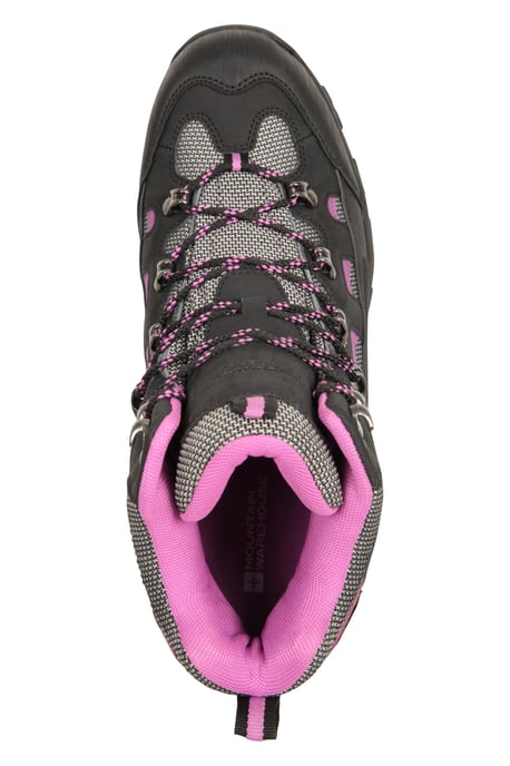 'Adventurer' Women's Waterproof Rain Boots Cushioned Footbed Mesh Lining Trail Trekking Wellies Black - Image 6