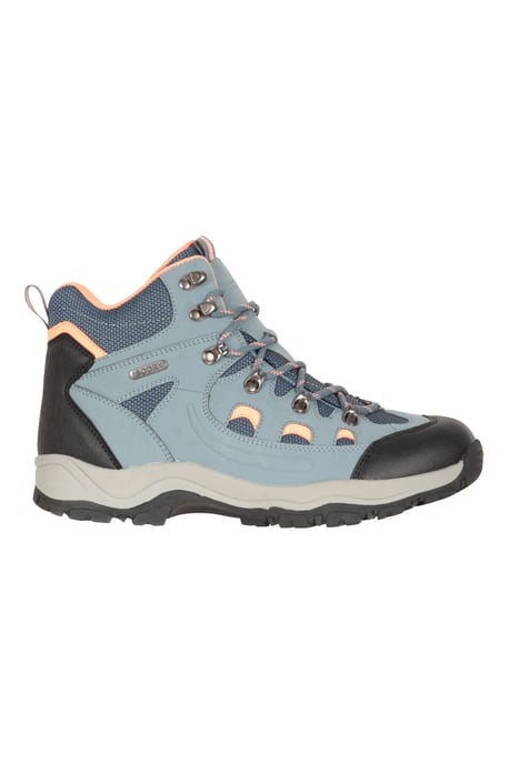 'Adventurer' Women's Waterproof Rain Boots Cushioned Footbed Mesh Lining Trail Trekking Wellies Blue - Image 2