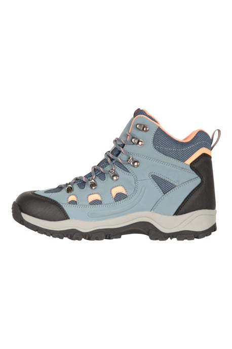 'Adventurer' Women's Waterproof Rain Boots Cushioned Footbed Mesh Lining Trail Trekking Wellies Blue - Image 4