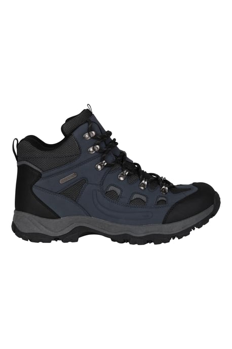 'Adventurer' Men's IsoDry Boots Cushioned Footbed Breathable Waterproof Hiking Shoes Navy - Image 2