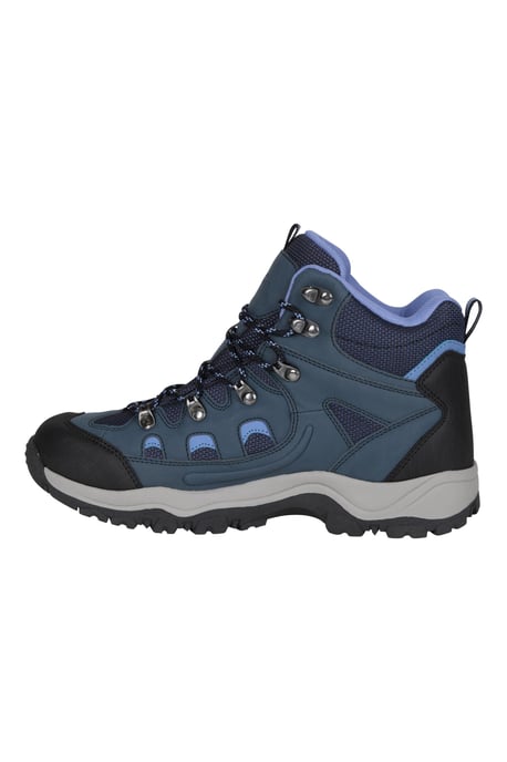 'Adventurer' Women's Waterproof Rain Boots Cushioned Footbed Mesh Lining Trail Trekking Wellies Navy - Image 4