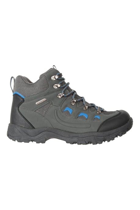 'Adventurer' Men's IsoDry Boots Cushioned Footbed Breathable Waterproof Hiking Shoes Dark Grey - Image 2
