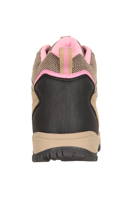 'Adventurer' Women's Waterproof Rain Boots Cushioned Footbed Mesh Lining Trail Trekking Wellies Beige - Image 3