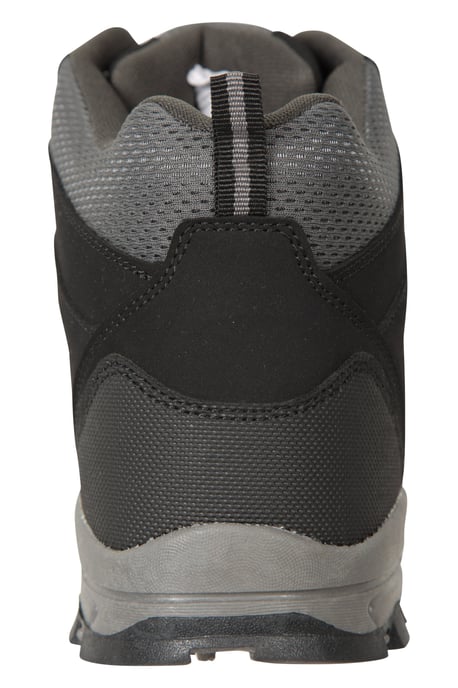 'McLeod' Men's Hiking Boots EVA Footbed Mesh Lined Lace Up Walking Shoes Black - Image 6