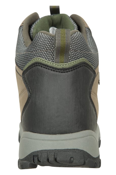 'Adventurer' Men's IsoDry Boots Cushioned Footbed Breathable Waterproof Hiking Shoes Khaki - Image 4