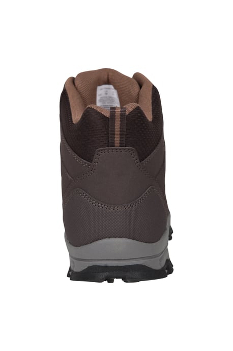 'McLeod' Men's Hiking Boots EVA Footbed Mesh Lined Lace Up Walking Shoes Dark Brown - Image 3