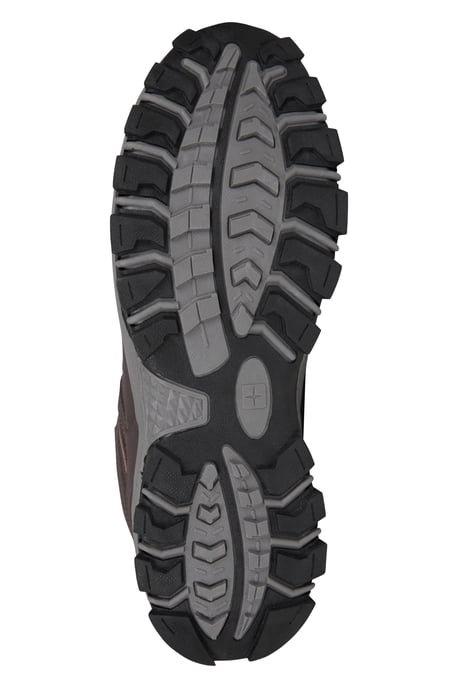 'McLeod' Men's Hiking Boots EVA Footbed Mesh Lined Lace Up Walking Shoes Dark Brown - Image 5