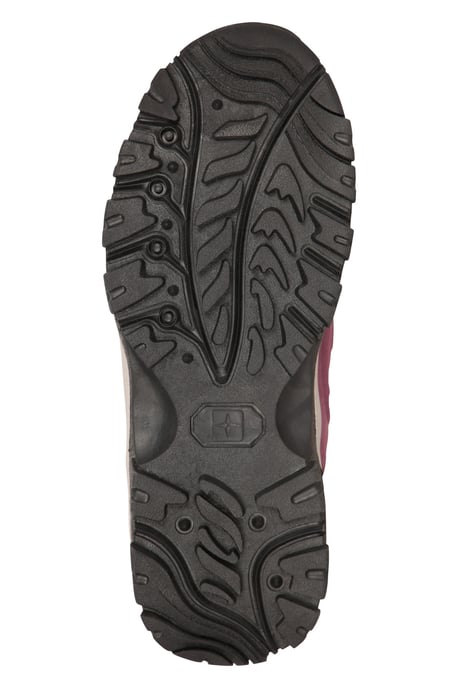 'Adventurer' Women's Waterproof Rain Boots Cushioned Footbed Mesh Lining Trail Trekking Wellies Burgundy - Image 6