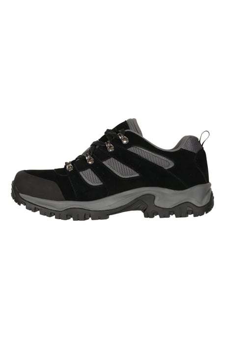 'Voyage' Men's Waterproof Shoes Rubber Outsole Toe Bumper Walking Trekking Footwear Black - Image 5