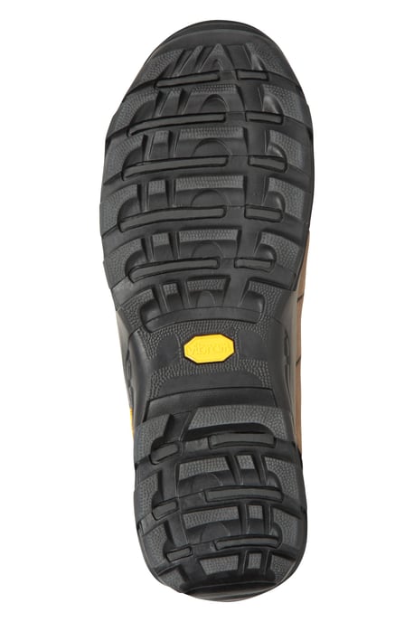 'Field' Men's Vibram Hiking Shoes Lightweight Waterproof Wide Fit Trekking Shoe Khaki - Image 3