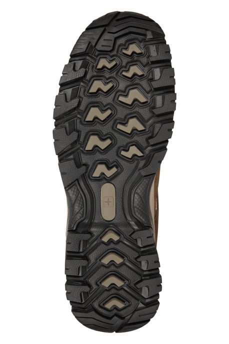 'Voyage' Men's Waterproof Shoes Rubber Outsole Toe Bumper Walking Trekking Footwear Brown - Image 6