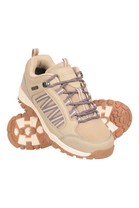 'Path' Women's Walking Shoes Waterproof Breathable Cushioned Hiking Footwear Taupe - Image 2