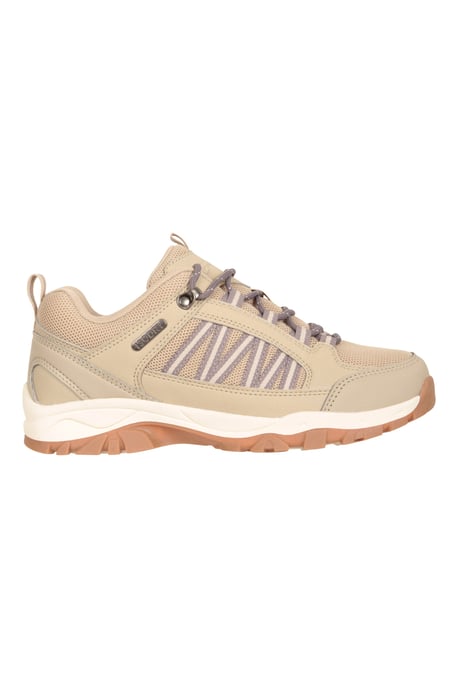 'Path' Women's Walking Shoes Waterproof Breathable Cushioned Hiking Footwear Taupe - Image 3