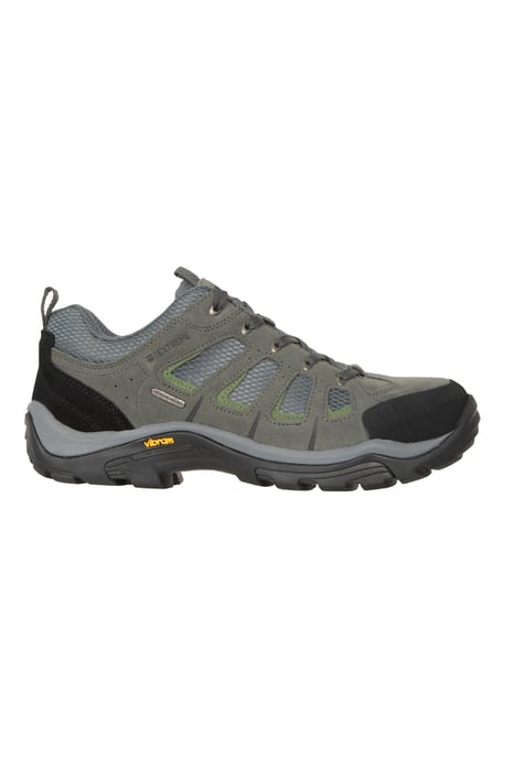 'Field' Men's Vibram Hiking Shoes Lightweight Waterproof Wide Fit Trekking Shoe Grey - Image 2