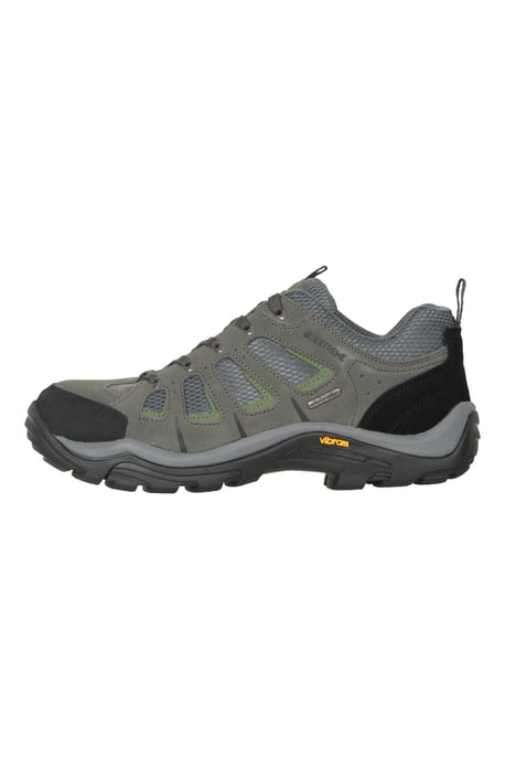 'Field' Men's Vibram Hiking Shoes Lightweight Waterproof Wide Fit Trekking Shoe Grey - Image 5