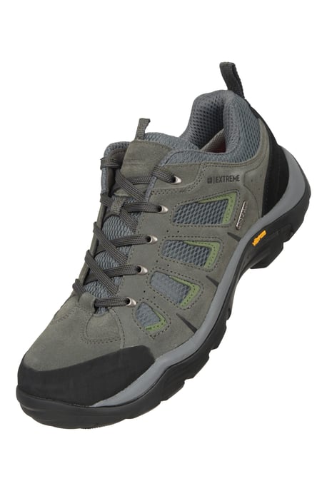 'Field' Men's Vibram Hiking Shoes Lightweight Waterproof Wide Fit Trekking Shoe Grey - Image 6