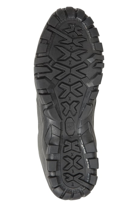 Men's Walking Shoes Suede Mesh Upper Rubber Outsole Everyday Footwear Dark Grey - Image 3